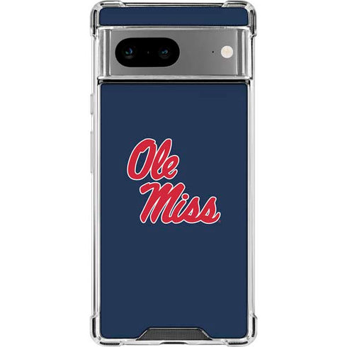 University of Mississippi Rebels Ole Miss Google Pixel 7a Clear Case